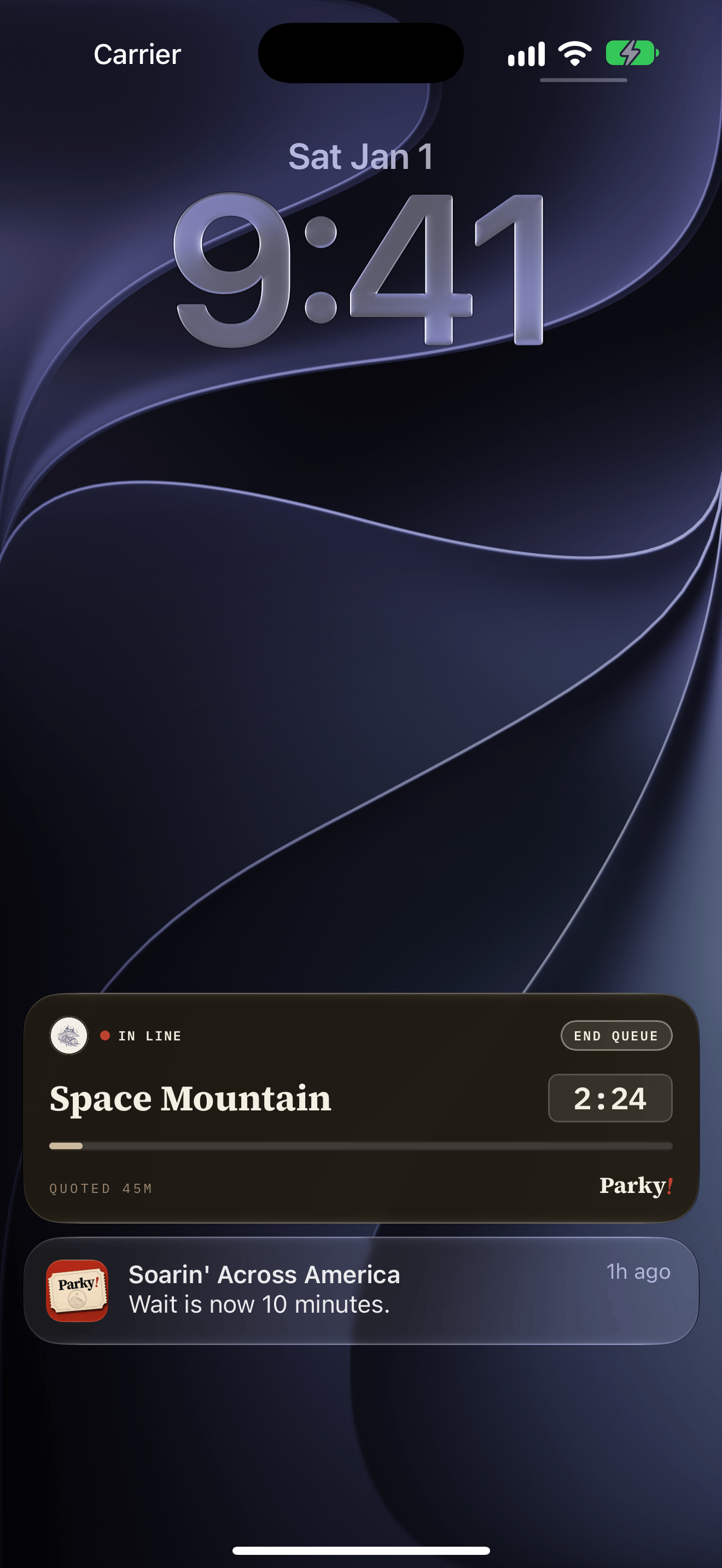 The running queue stays visible on the Lock Screen so the phone can go back in a pocket.