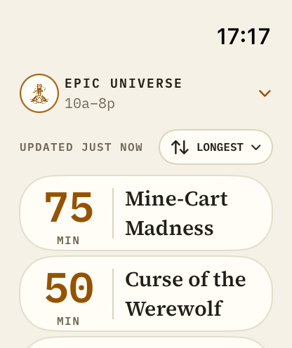 Universal Epic Universe waits in the same Watch experience.